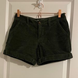 OLD NAVY Olive, High-Wasted Corduroy Shorts w/Pockets, Size 0